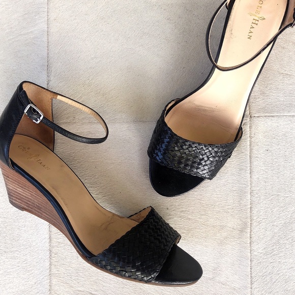 Cole Haan Shoes - Cole Haan | Woven Leather Wedge Sandals